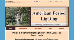 Desktop Screenshot of americanperiodlighting.com